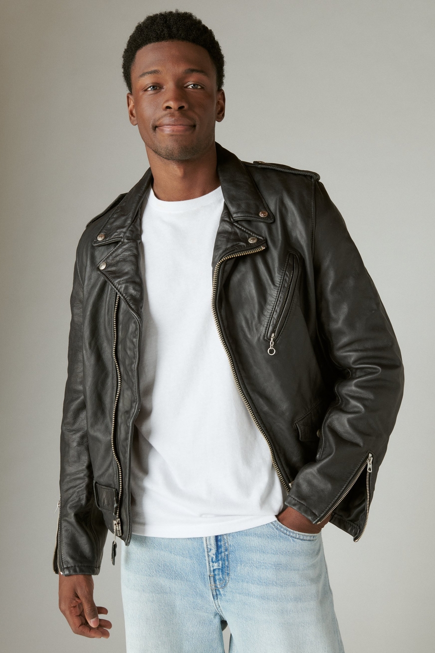 ジャケット・アウター rm-7649) Schott LEATHER BOWERY JACKET SCHOTT X LB BOWERY LEATHER JACKET | Lucky Brand