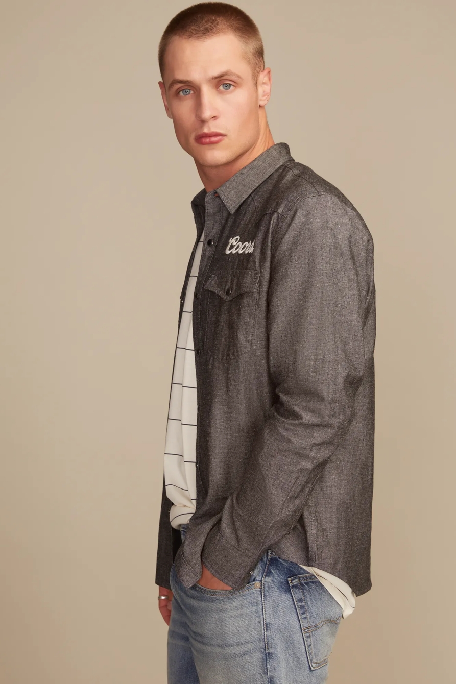 COORS RODEO WESTERN SHIRT — #001 BLACK — image 4