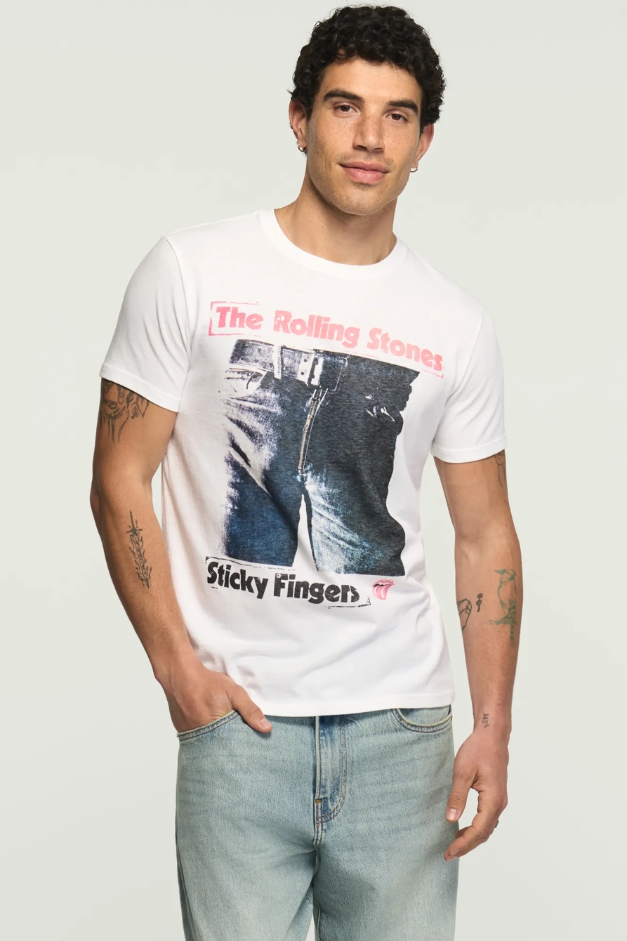 ROLLING STONES STICKY FINGERS TEE — BRIGHT WHITE — image 2