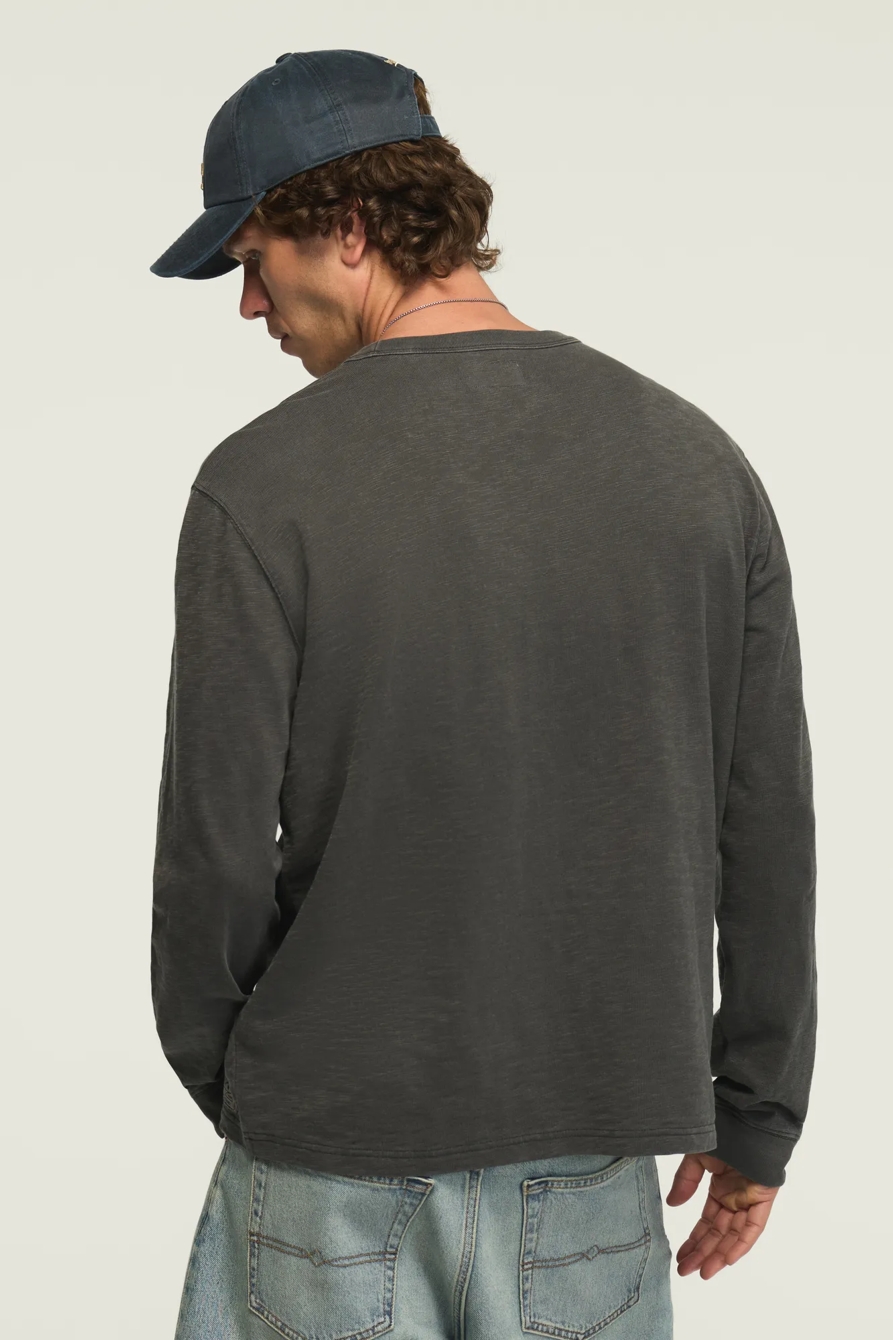 SLUB JERSEY FOOTBALL TEE — PHANTOM — image 3