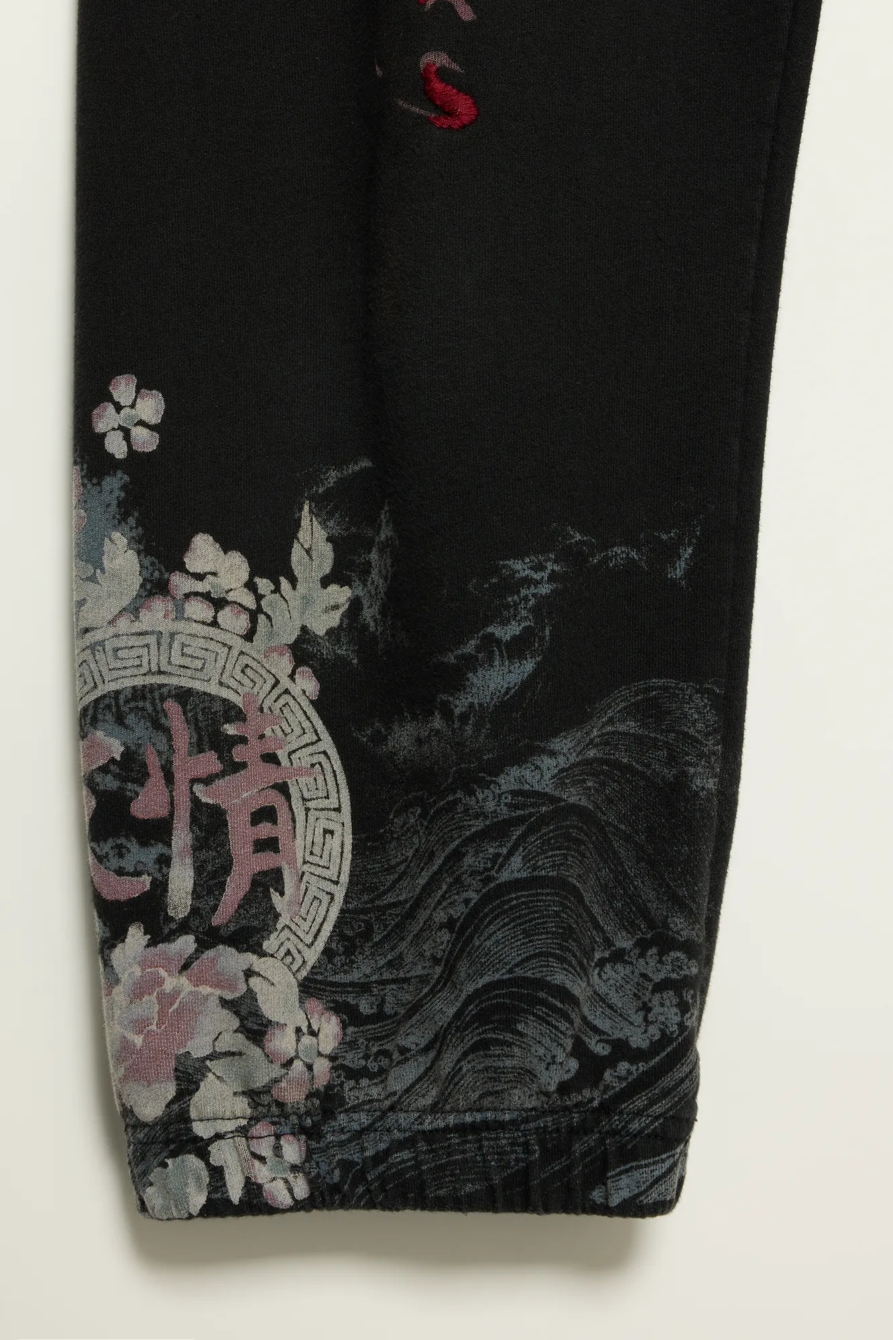 Lucky Brand Vintage Y2K Sweatpants — BLACK WASH — image 6