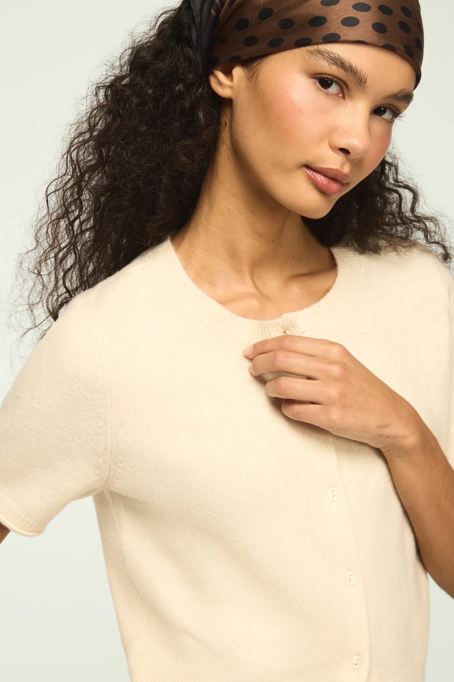CARDIGAN CREW SWEATER TEE — WHITECAP GRAY — image 2