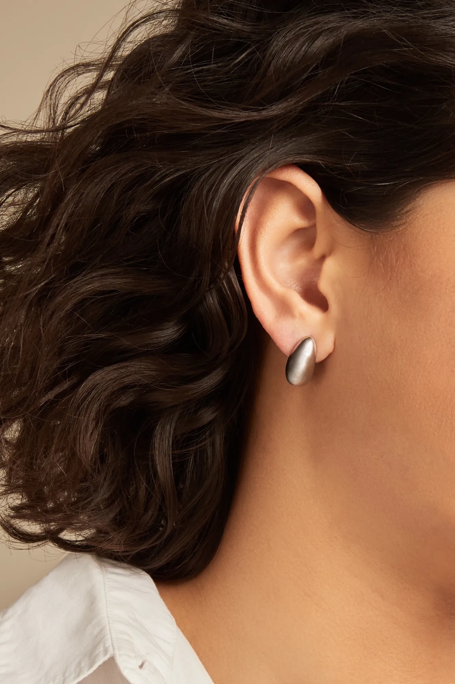 MOON HOOPS — SILVER — image 1
