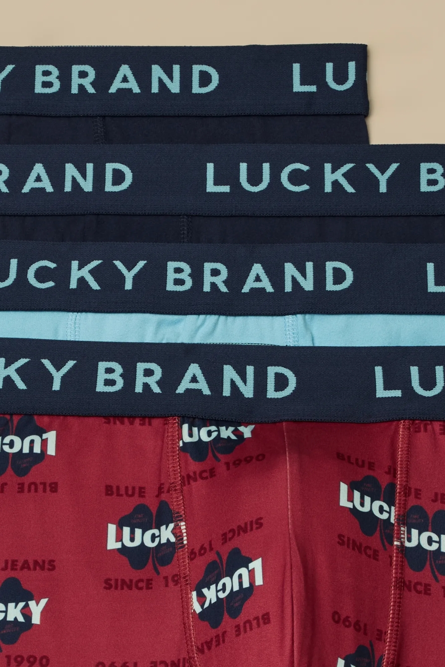 4 PACK ESSENTIAL SOFT BOXER BRIEFS — MULTI — image 2