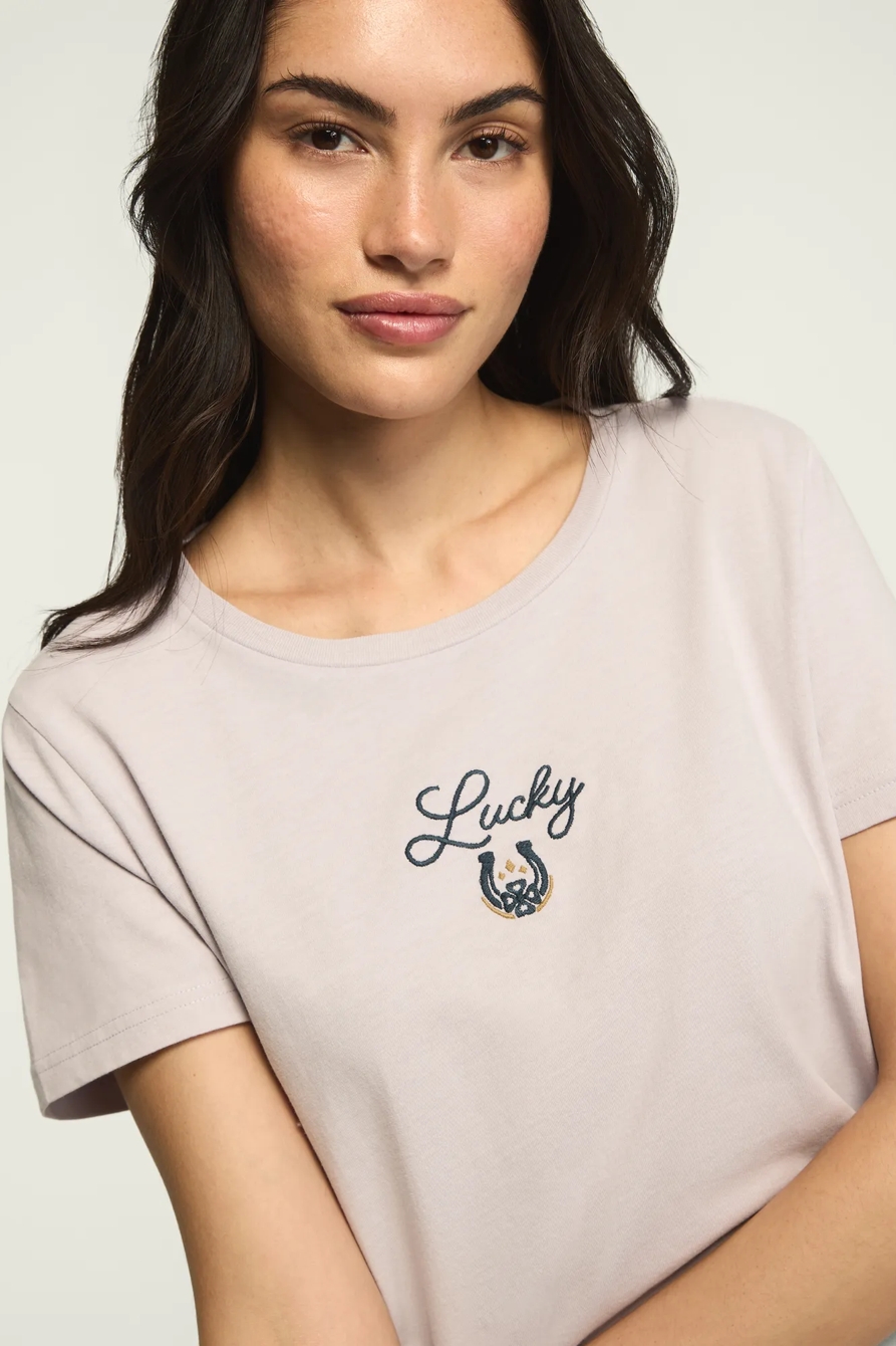 LUCKY HORSE SHOE CLASSIC CREW — MISTY LILAC — image 2