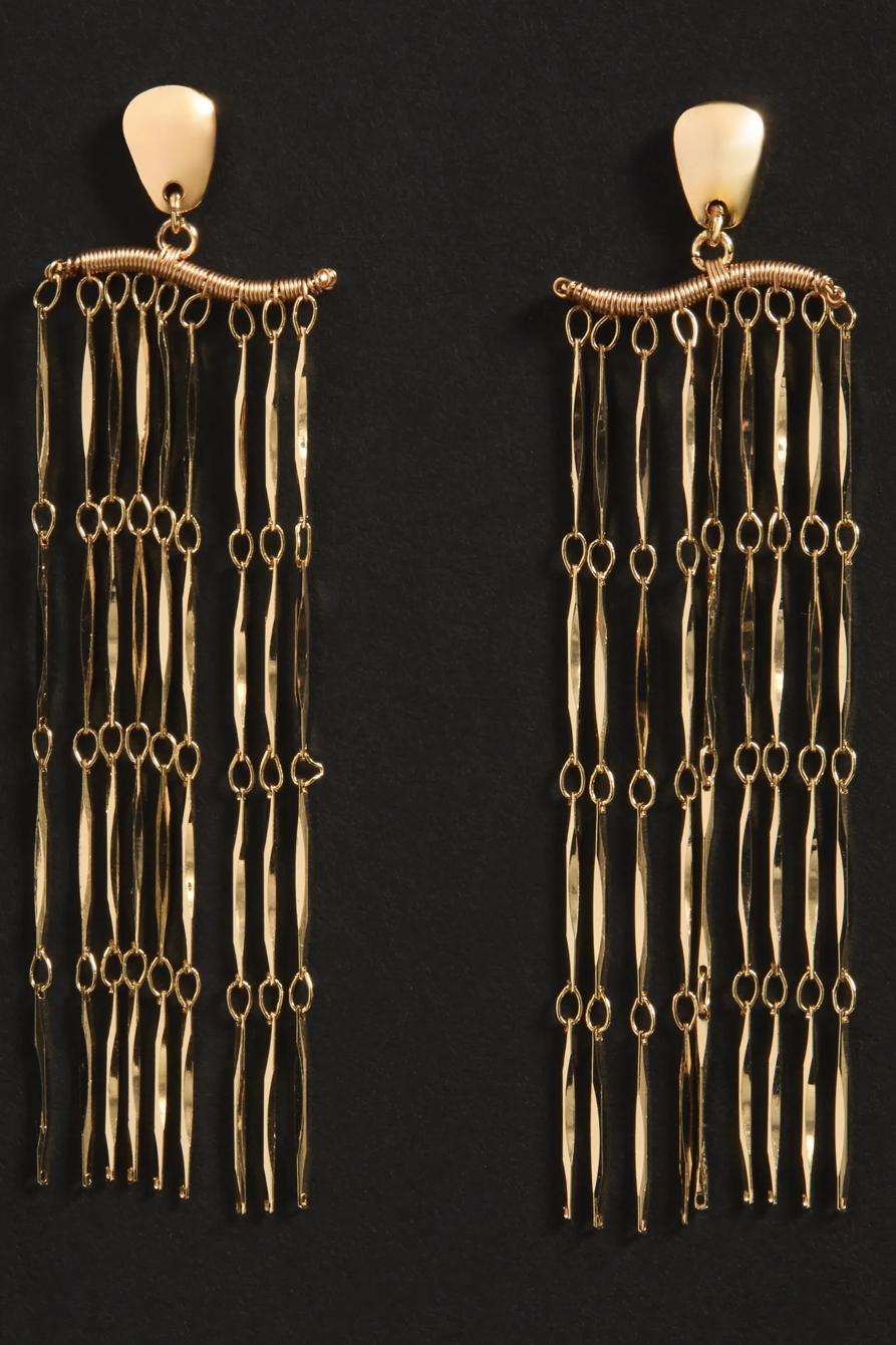 FRINGE EARRING — SILVER — image 2
