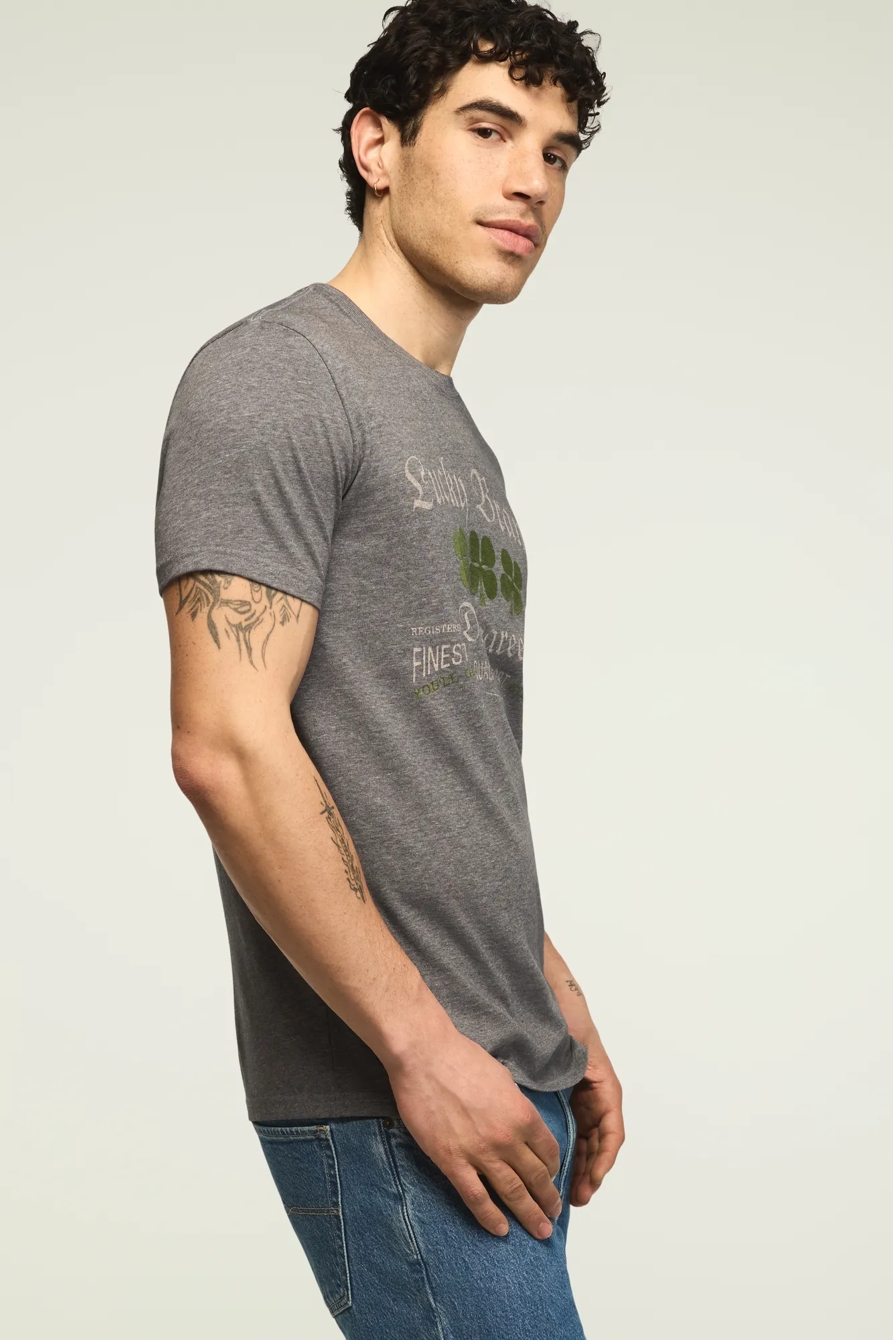 VINTAGE LUCKY LOGO TEE — JET BLACK — image 4