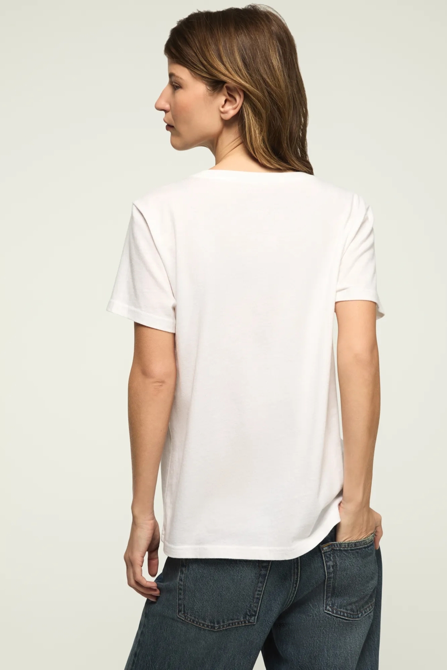 GUNS N ROSES EMBELLISHED CLASSIC CREW — BRIGHT WHITE — image 3