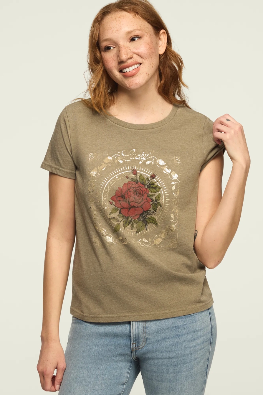 ROSE FRAME CLASSIC CREW — DUSKY GREEN — image 1