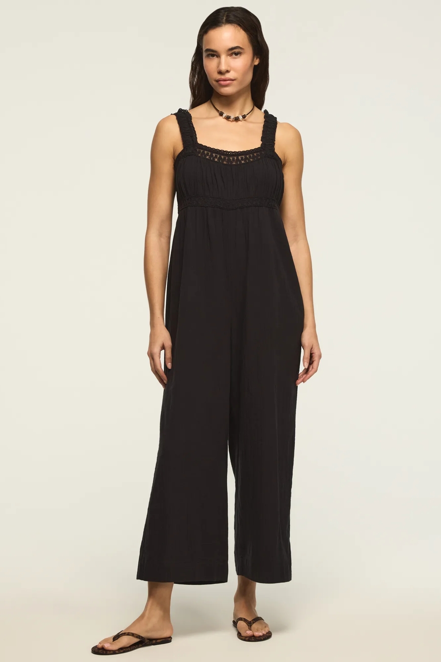 LACE JUMPSUIT — CAVIAR — image 5