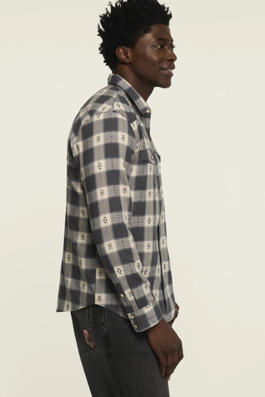 PLAID MESA WESTERN SHIRT — Grey Plaid — image 4