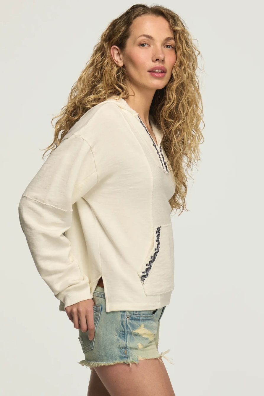 EMBROIDERED BAJA HOODIE — TOFU — image 4