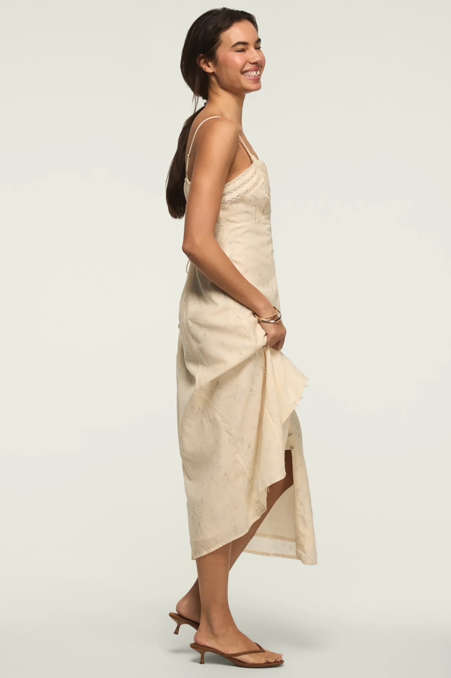 FESTIVAL LACE TRIMMED SLIP DRESS — CREAM MULTI — image 5