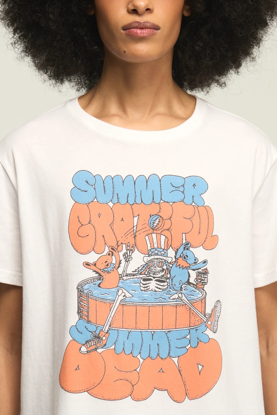GRATEFUL DEAD AMERICANA BOYFRIEND TEE — BRIGHT WHITE — image 2