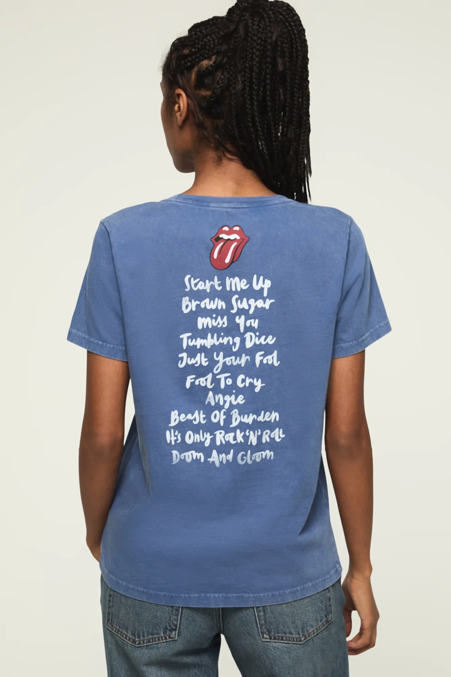 ROLLING STONES PATCH CLASSIC CREW — TRUE NAVY — image 1