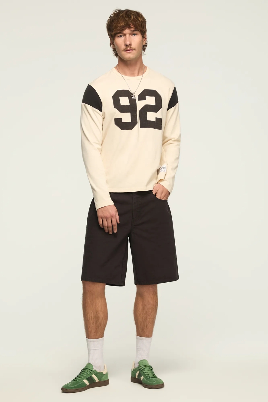 LOOSE 5 POCKET CANVAS SHORT — PHANTOM — image 2