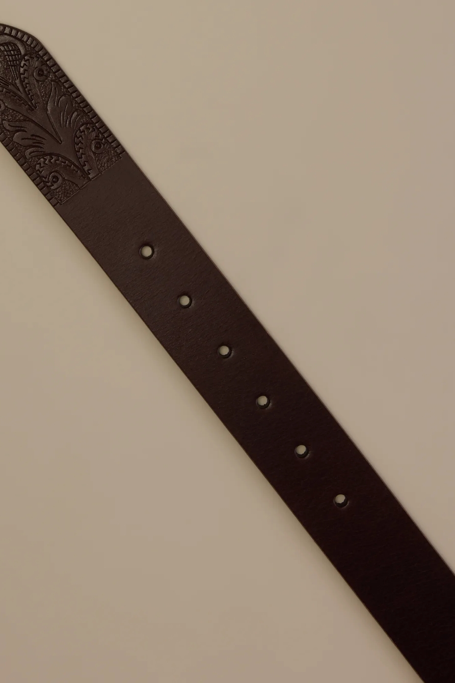 WESTERN JEAN BELT — BROWN — image 2