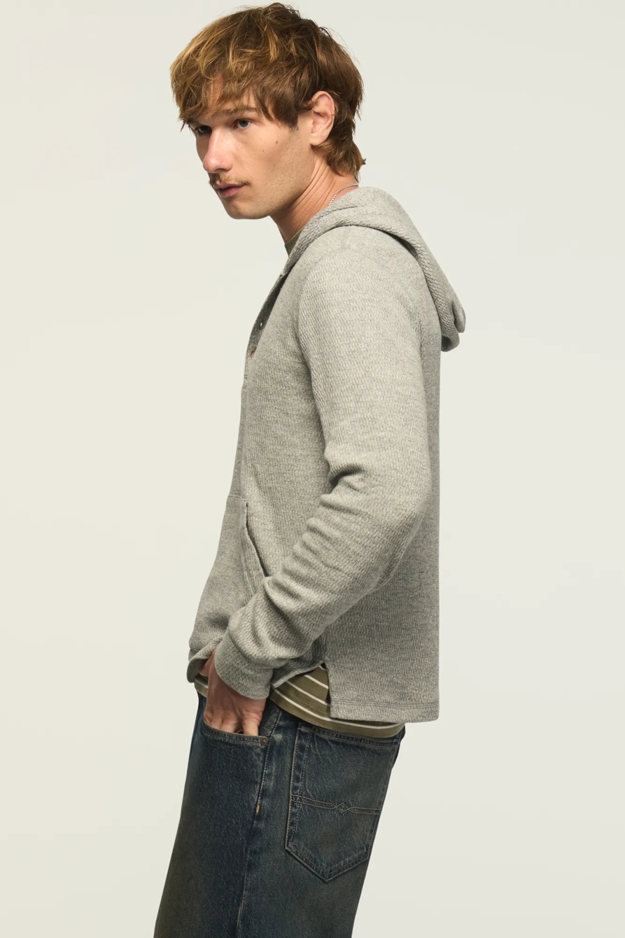 BIRDSEYE THERMAL HOODLEY — HEATHER GREY — image 4
