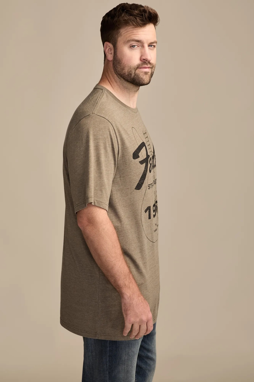 BIG & TALL FENDER STRATOCASTER TEE — TARMAC — image 4