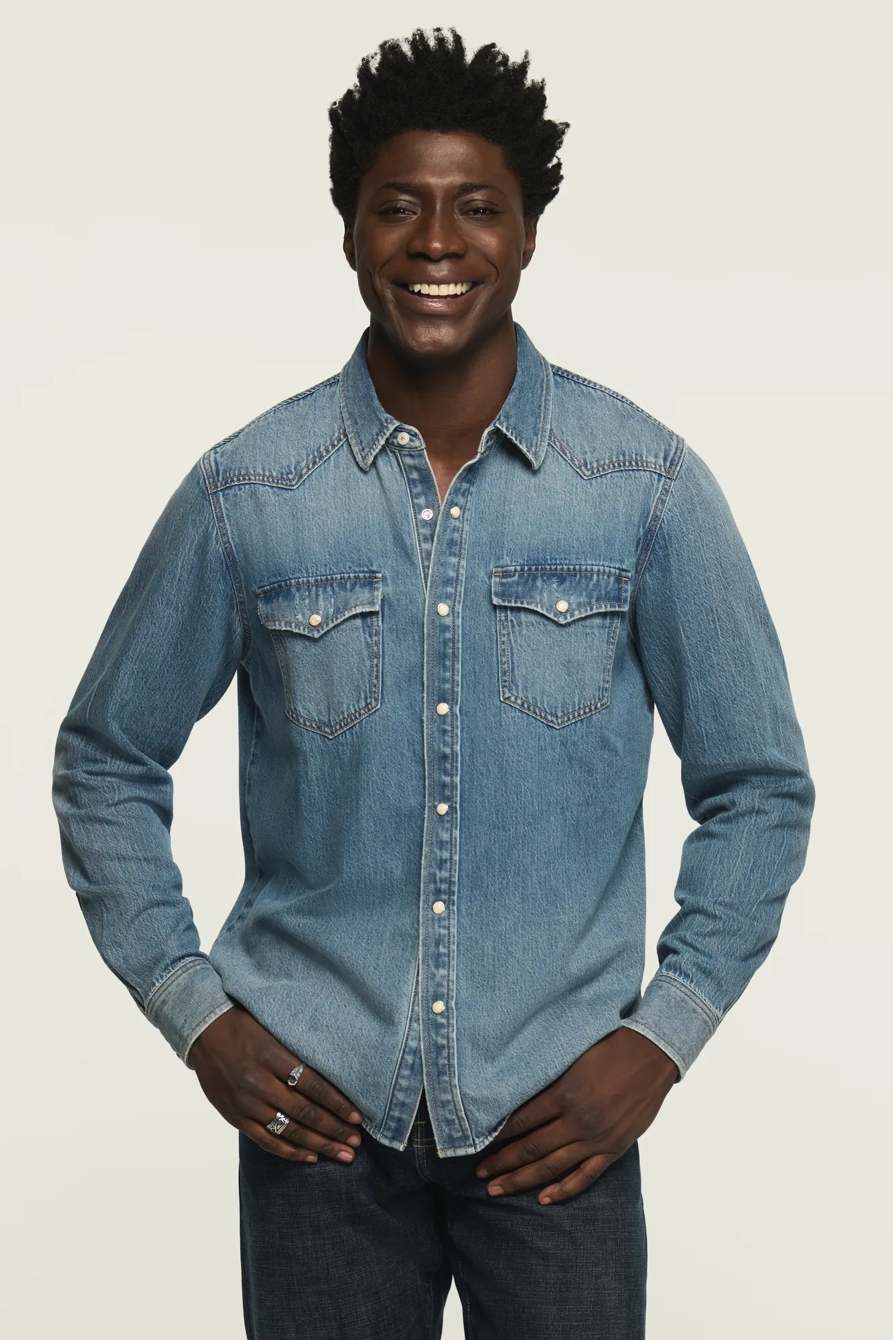 DENIM WESTERN SHIRT — CROSSWIND — image 1