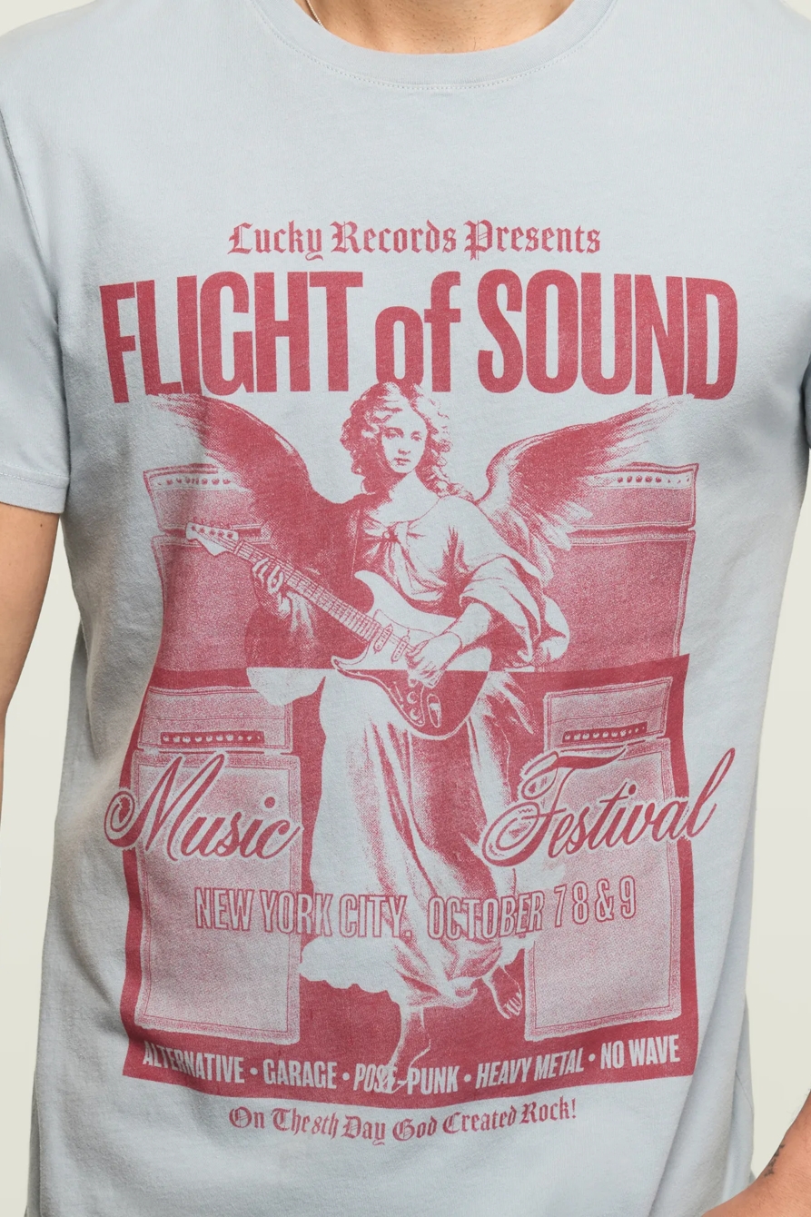 FLIGHT OF SOUND FESTIVAL TEE — BLUE FOG — image 2