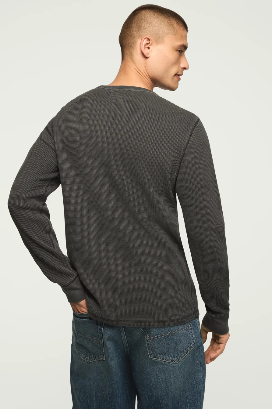 THERMAL LONG SLEEVE TEE — JET BLACK — image 3