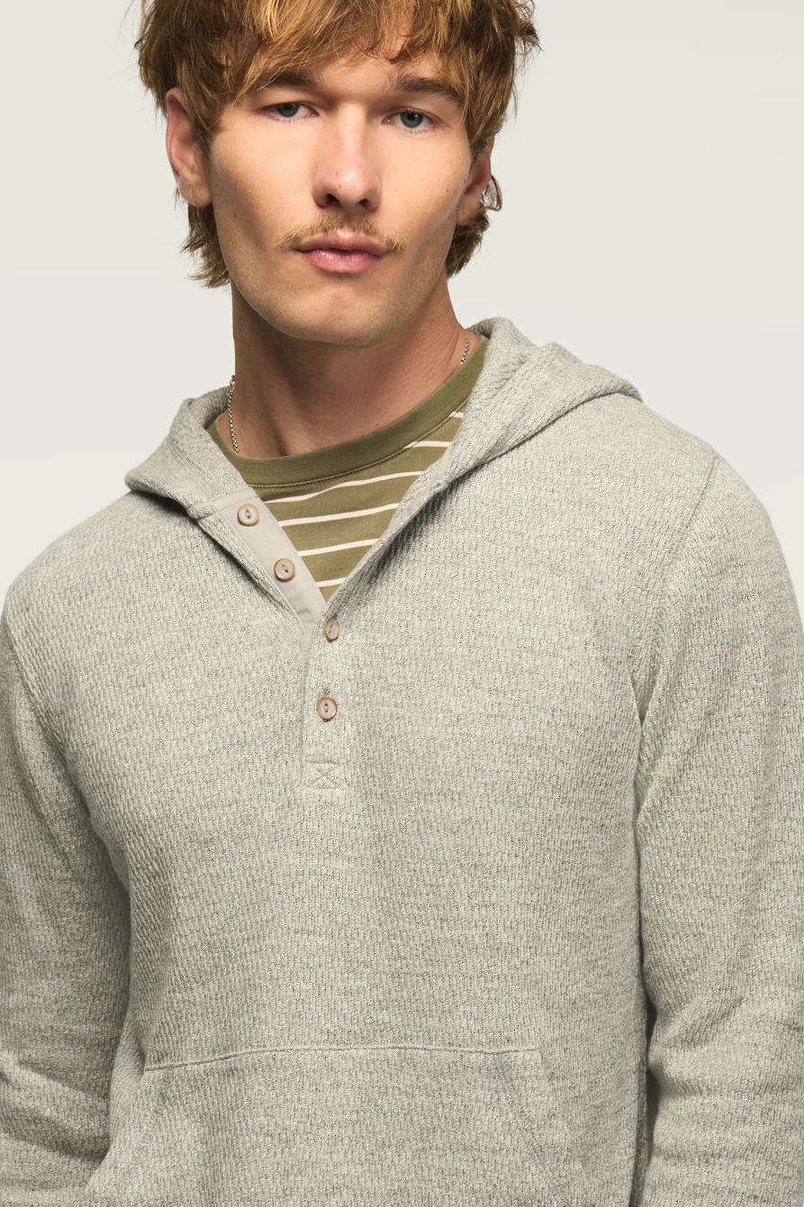 BIRDSEYE THERMAL HOODLEY — HEATHER GREY — image 2