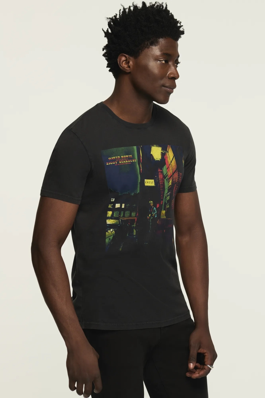DAVID BOWIE ZIGGY STARDUST TEE — JET BLACK — image 3