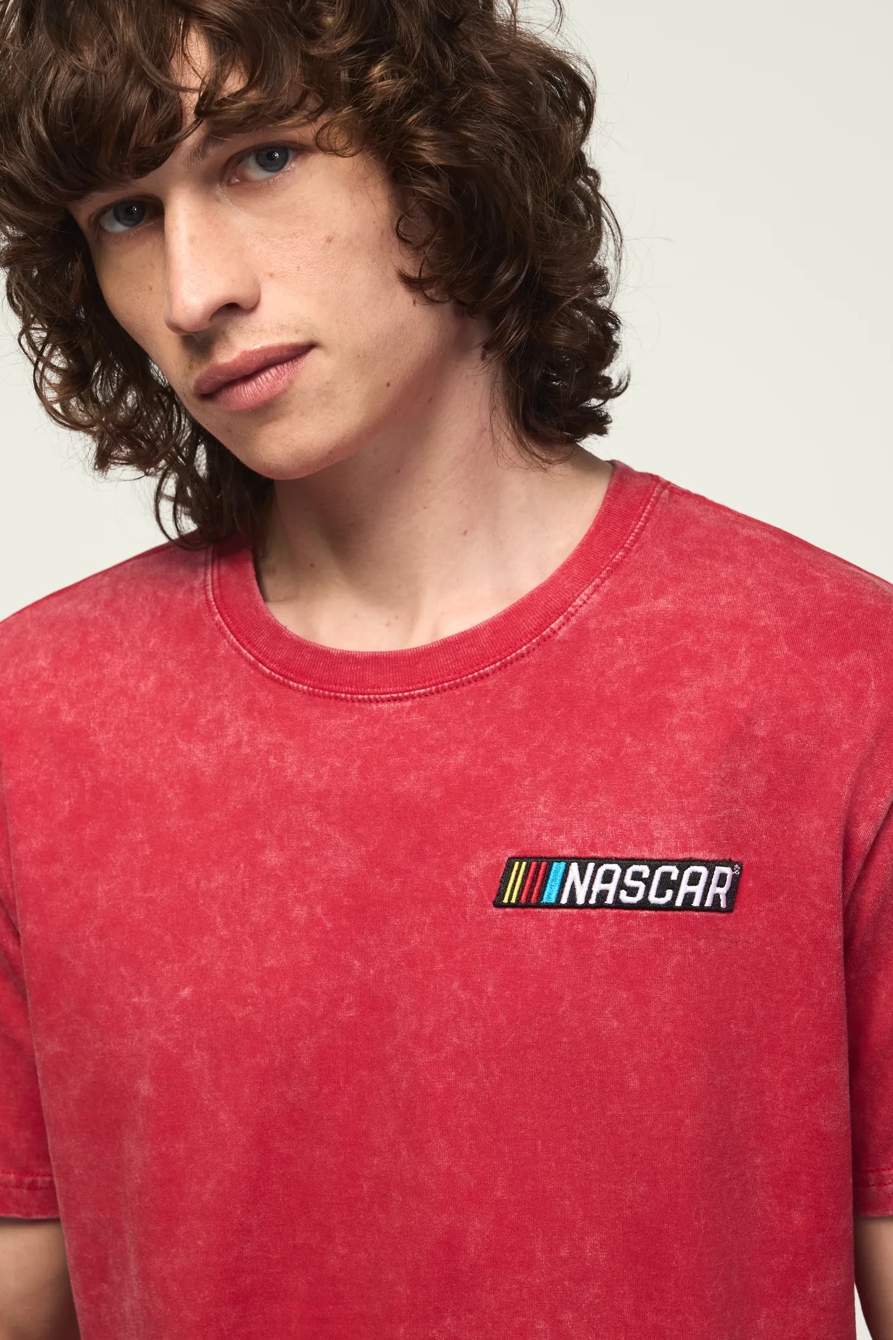 NASCAR STRIPES LOGO TEE — 636 RED — image 2