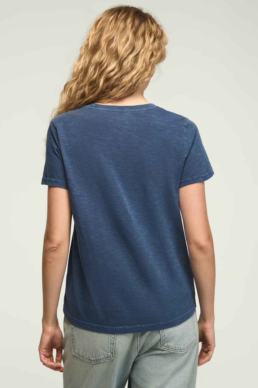 LUCKY EMBELLISHED FRAME CLASSIC CREW — DARK DENIM — image 3