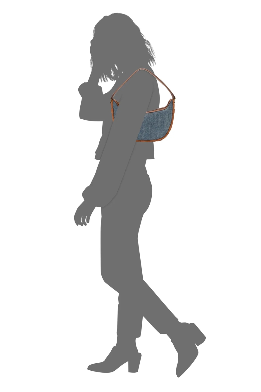 EZRI SHOULDER BAG — OPEN BLUE/TURQUOISE — image 4