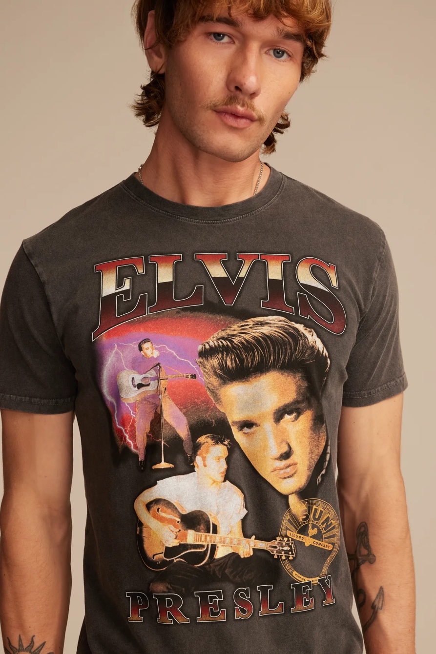 ELVIS MONTAGE TEE — JET BLACK — image 2