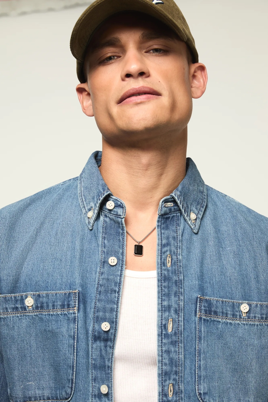 DENIM UTILITY SHIRT — MESA — image 2