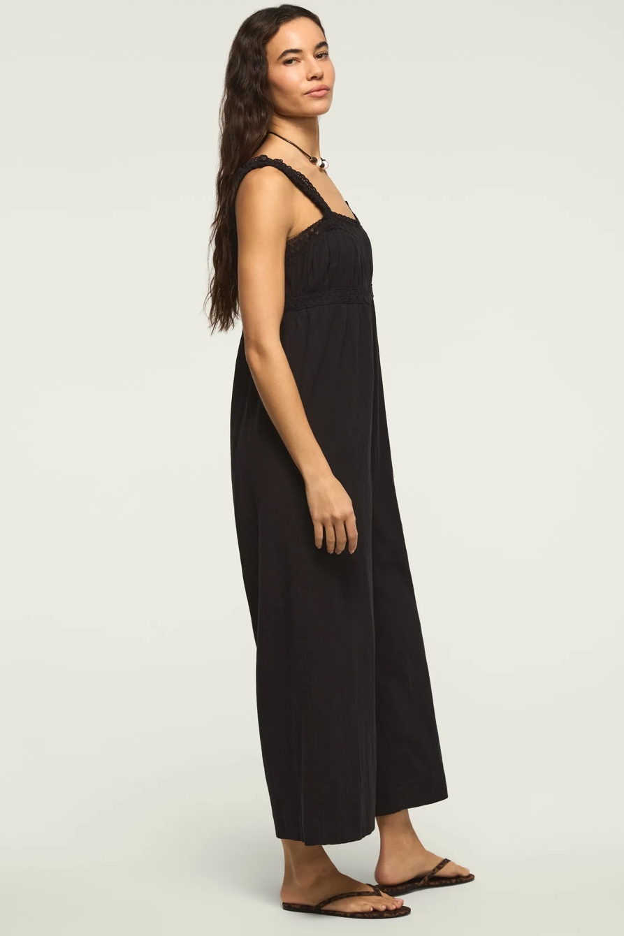 LACE JUMPSUIT — CAVIAR — image 4