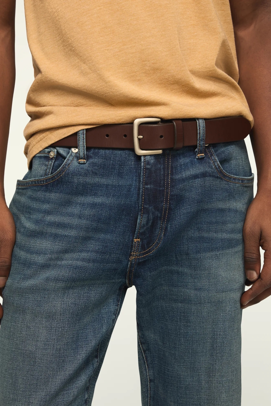 SANTA FE LEATHER BELT — MEDIUM BROWN — image 4