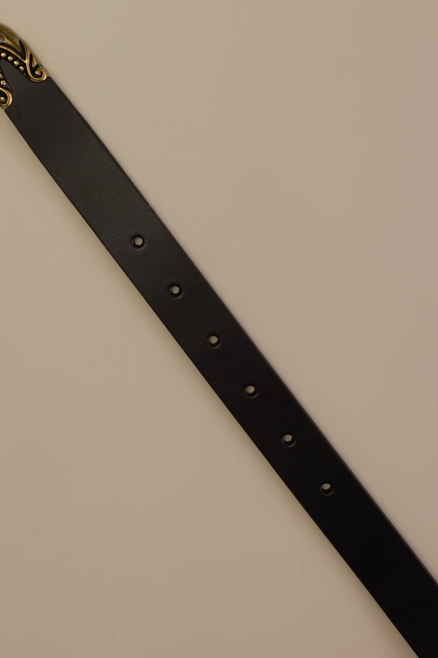 WESTERN SUEDE BELT — BLACK — image 2