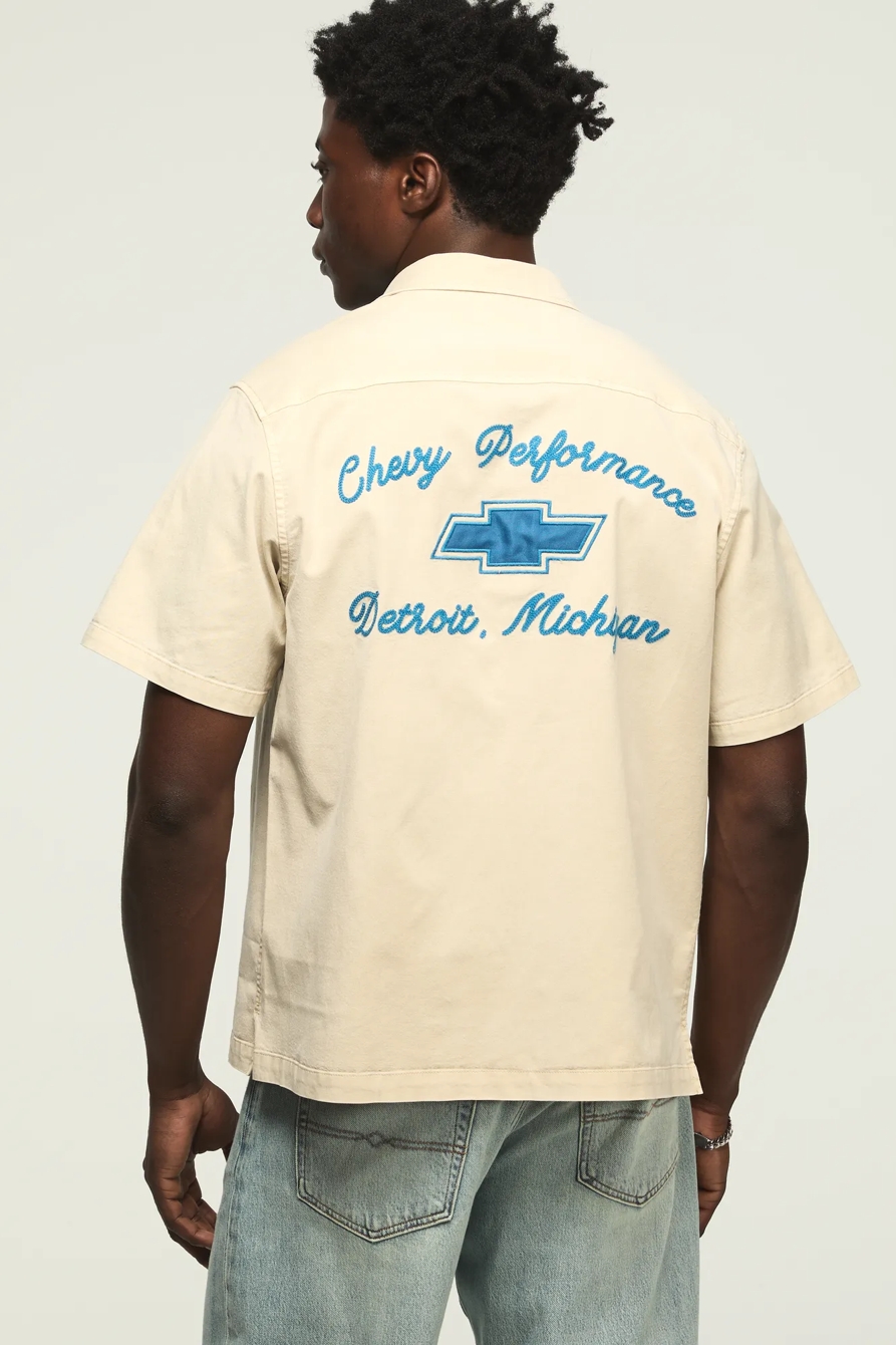 CHEVY GARAGE SHIRT — SILVER BIRCH — image 1
