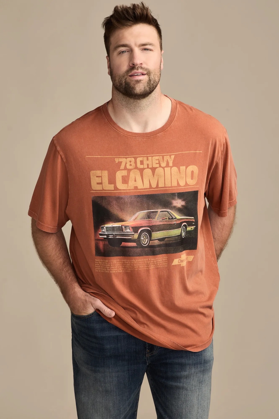 BIG & TALL CHEVY EL CAMINO TEE — GINGER BREAD — image 1