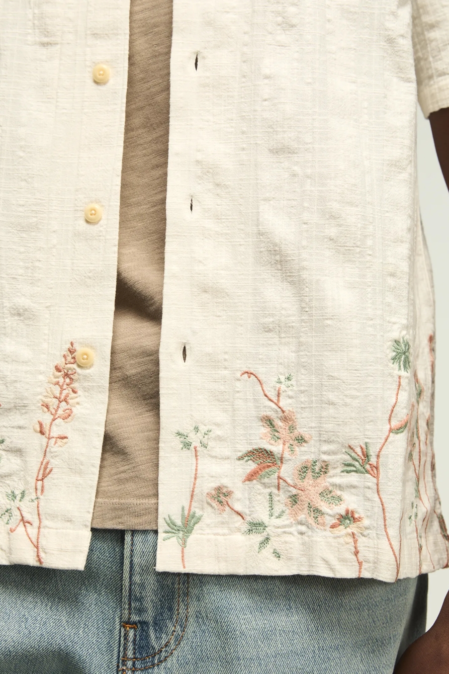 NOVELTY CAMP COLLAR SHIRT — CREAM MULTI — image 2
