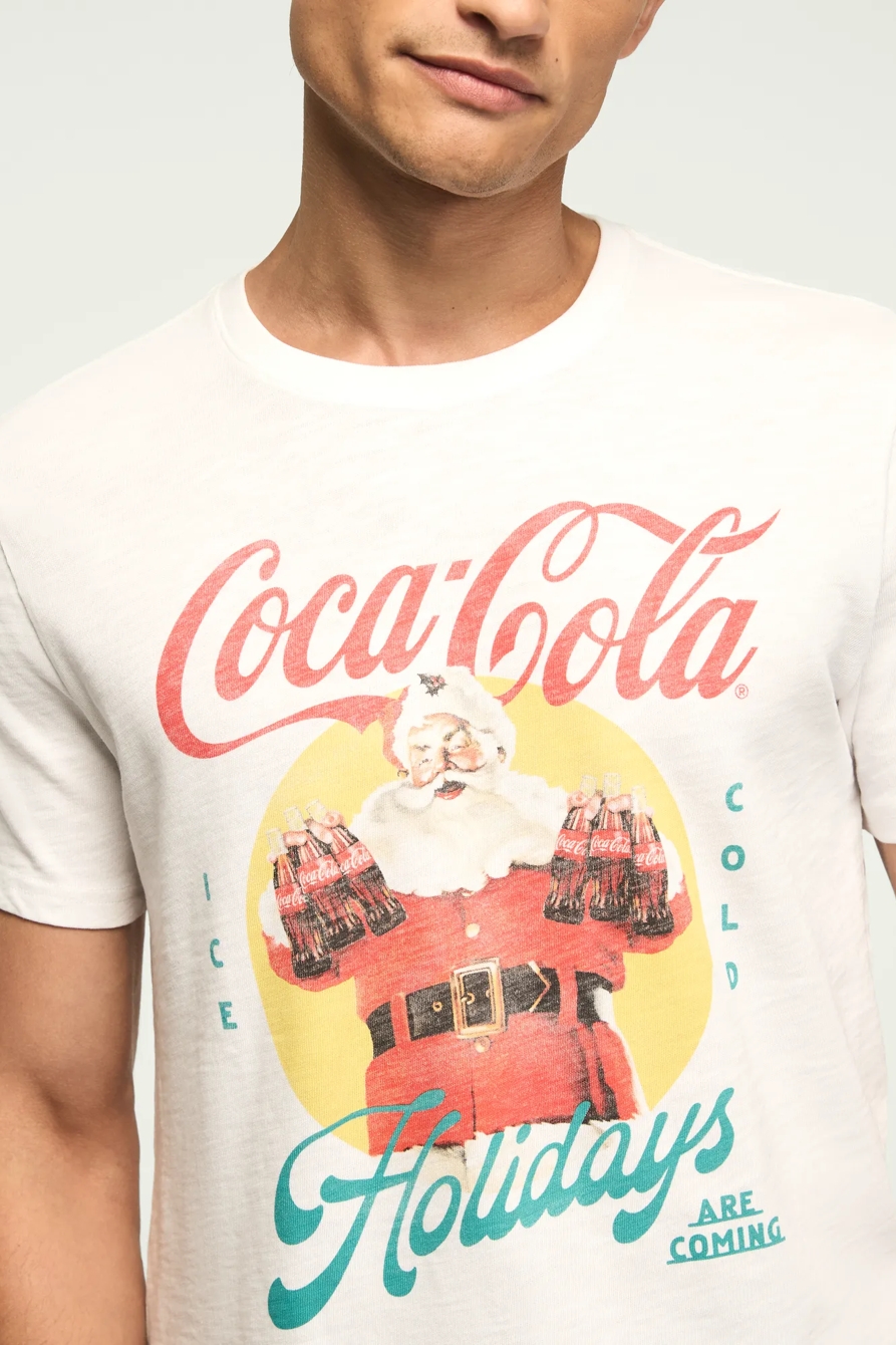 COKE SANTA HOLIDAYS TEE — BRIGHT WHITE — image 2