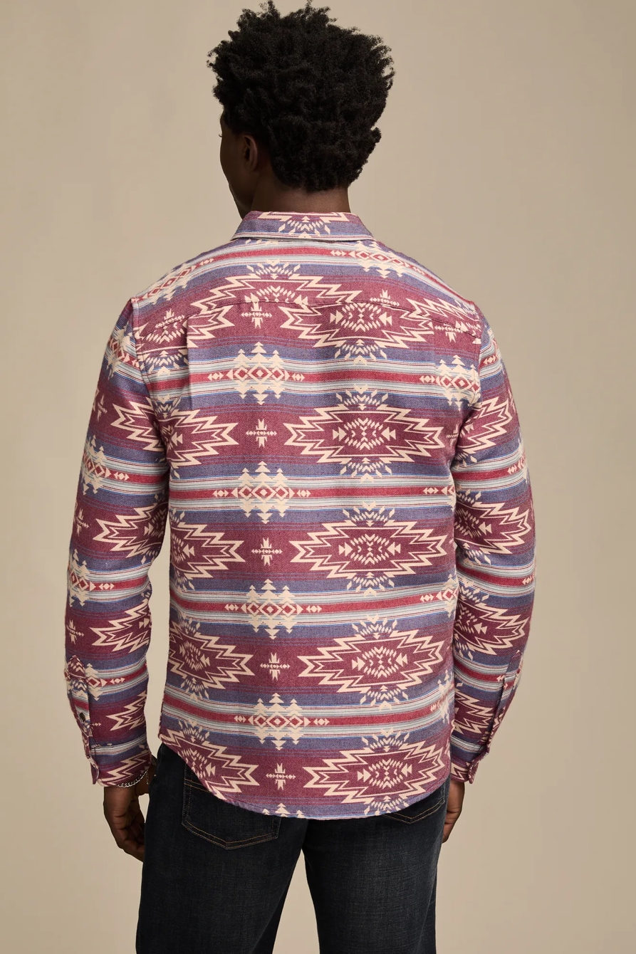 JACQUARD FLANNEL HUMBOLDT SHIRT — RED MULTI — image 5