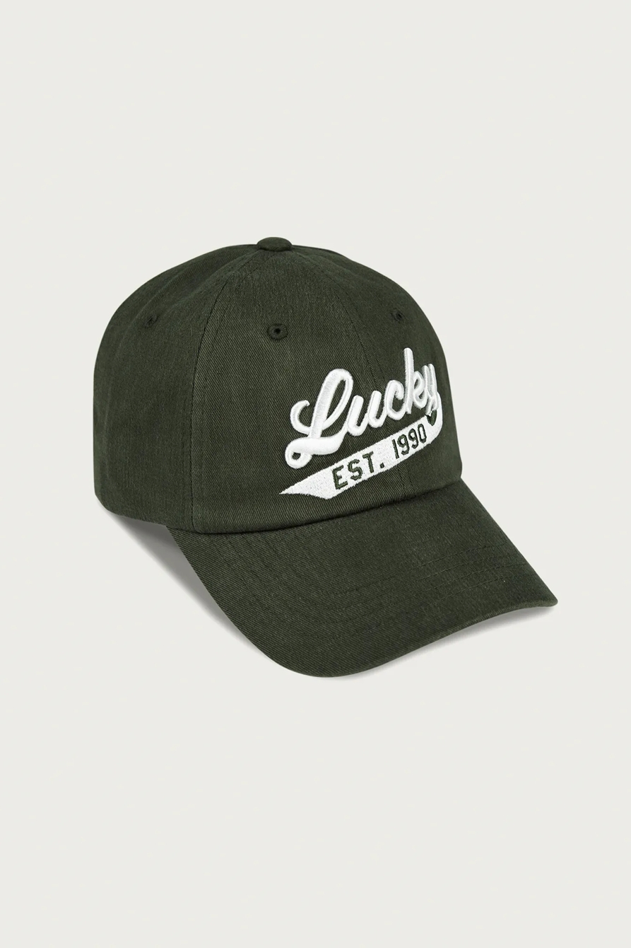 Lucky 1990 Embroidered Dad Hat — LIGHT GREEN — image 1