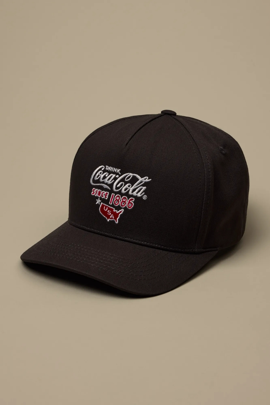 1886 COCA COLA BASEBALL HAT — BLACK — image 1