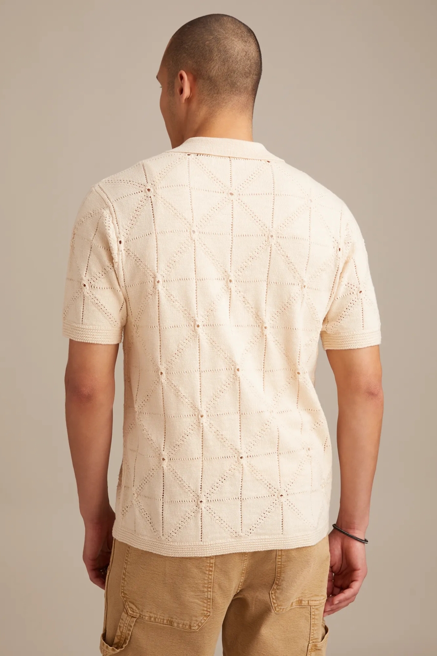 BUTTON DOWN SWEATER — WHITECAP GRAY — image 5