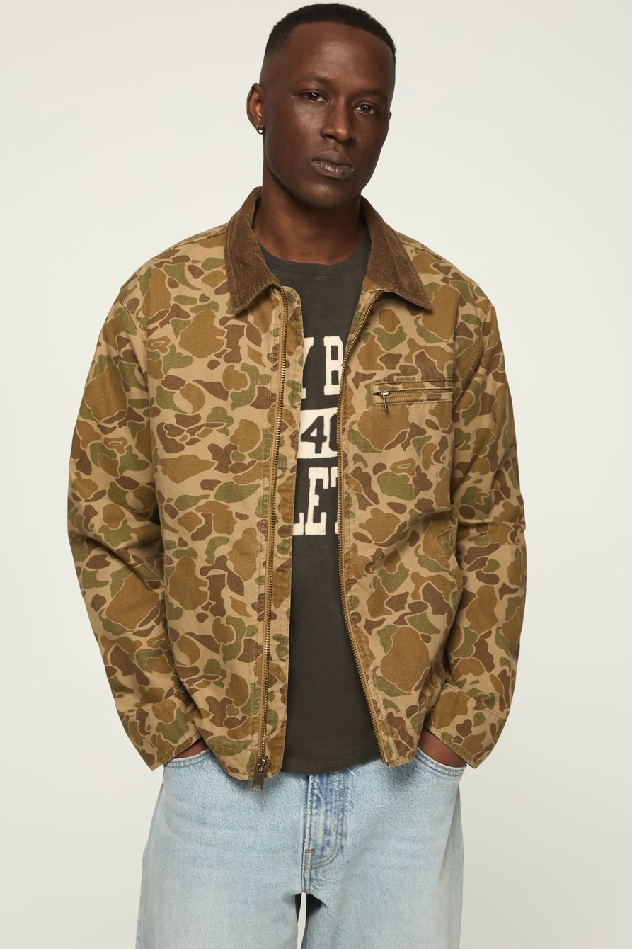 CANVAS UTILITY JACKET — CAMO MULTI — image 1