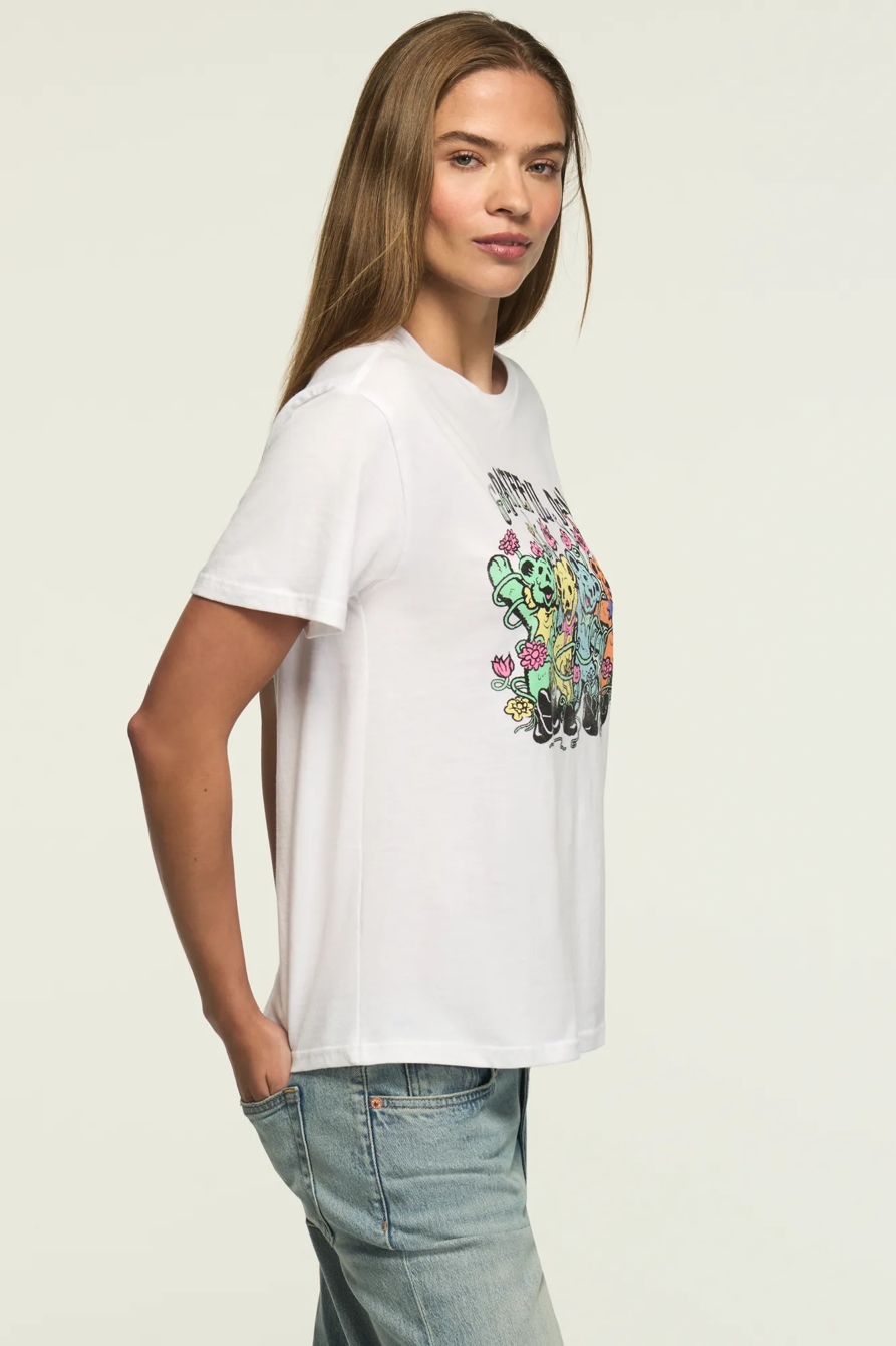 GRATEFUL DEAD FLOWER BEARS BOYFRIEND — BRIGHT WHITE — image 4