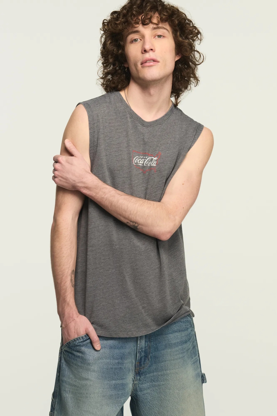 COCA-COLA AMERICA SLEEVELESS TEE — RAVEN — image 5
