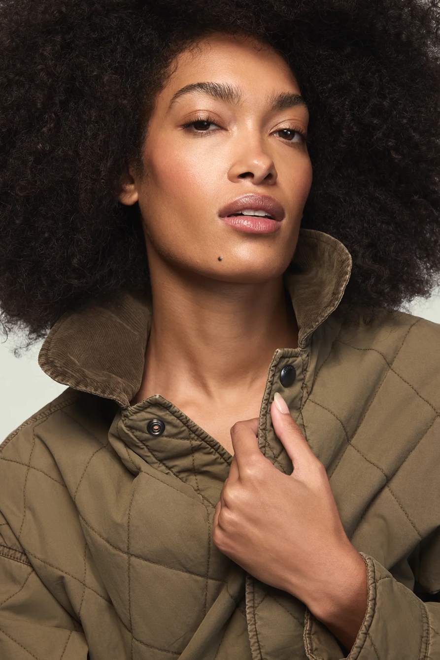 QUILTED JACKET — BURNT OLIVE — image 5