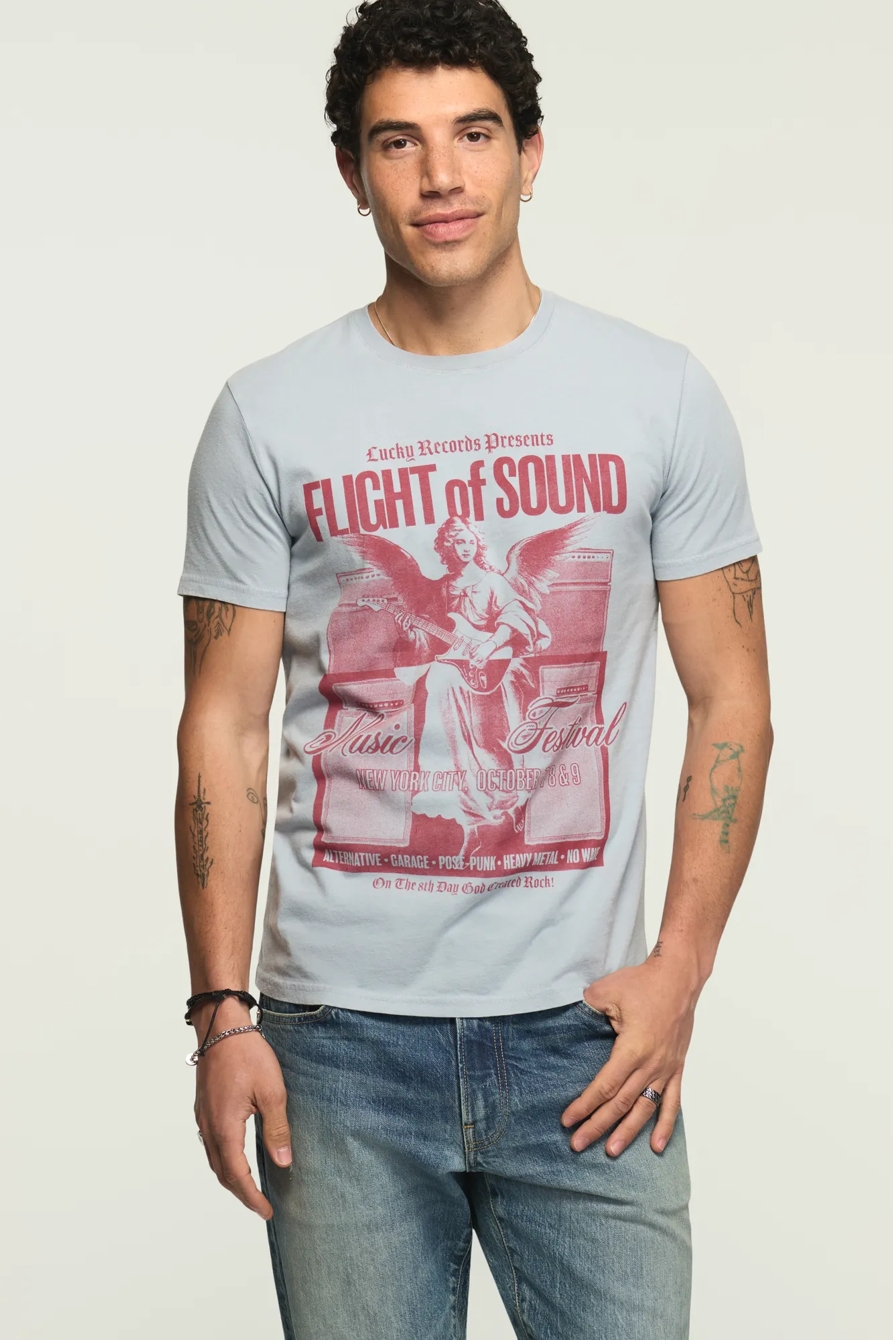 FLIGHT OF SOUND FESTIVAL TEE — BLUE FOG — image 1