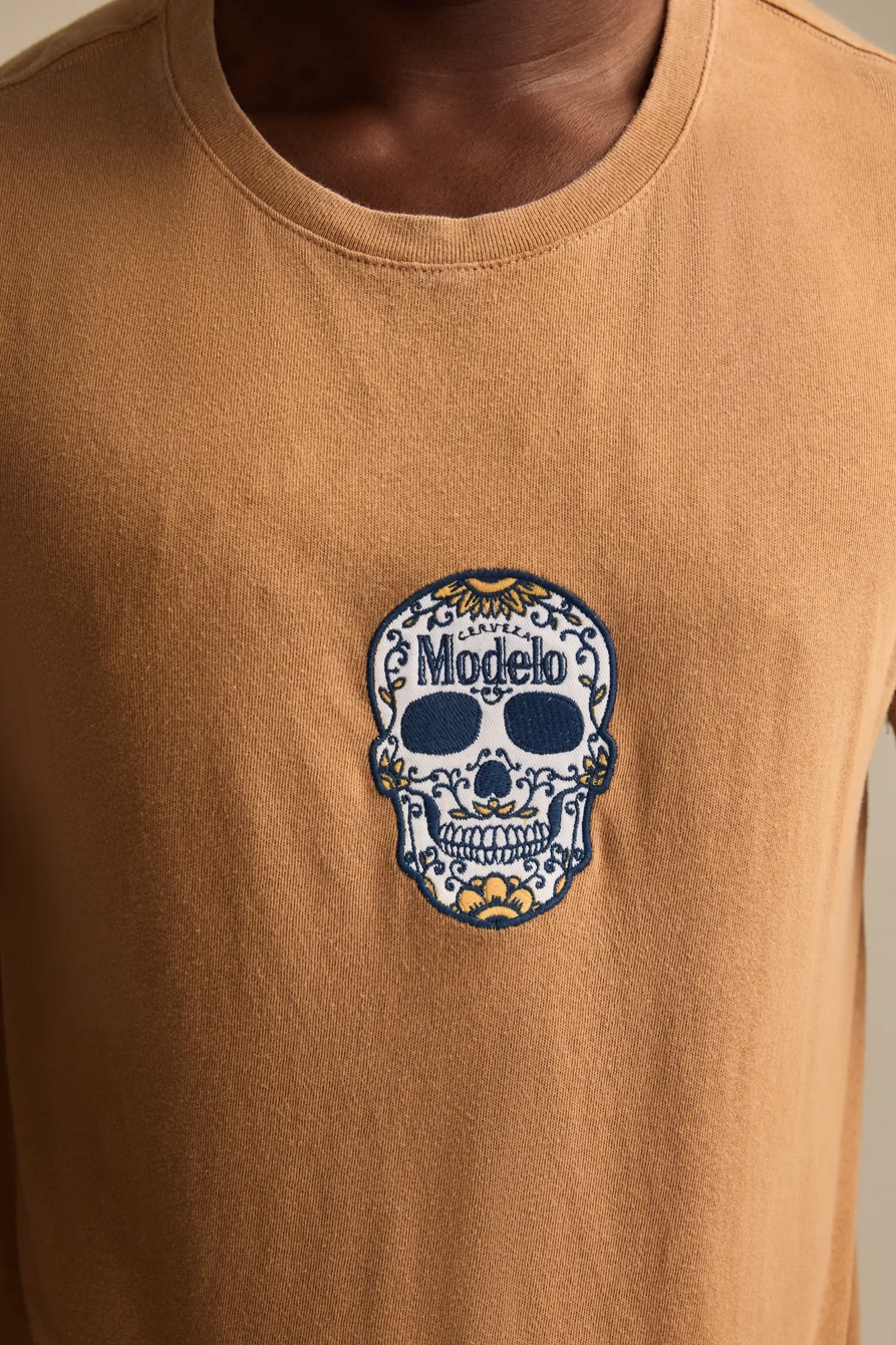 MODELO SMALL SKULL TEE — TOBACCO BROWN — image 2